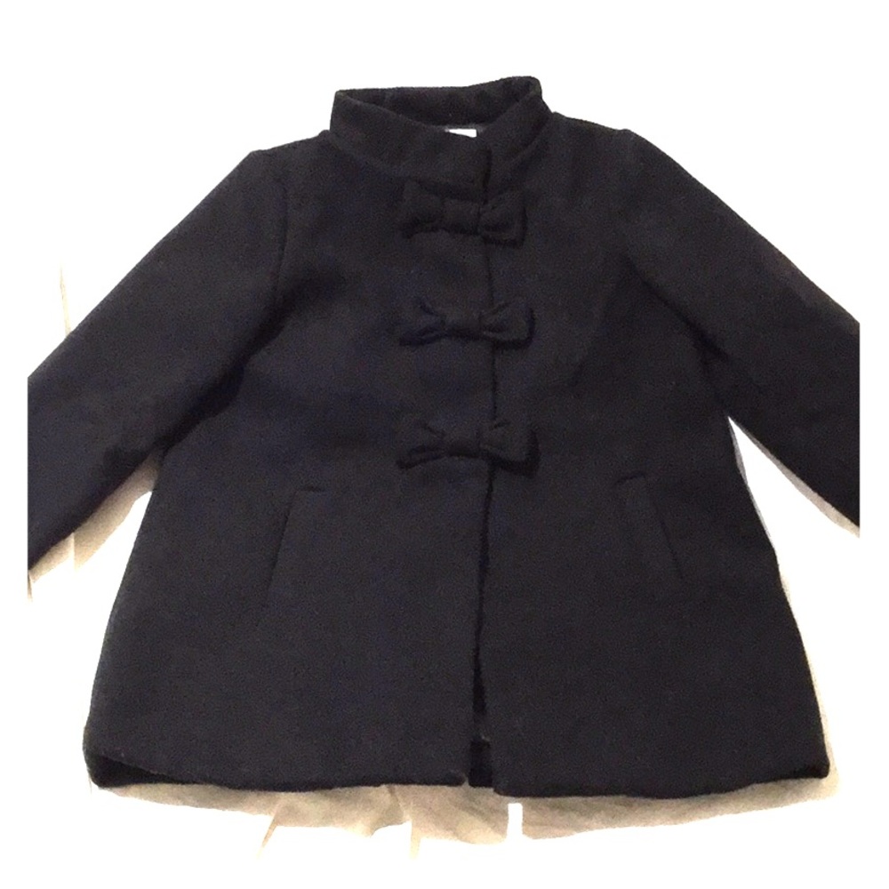 Gymboree Black bow dress coat 2T worn once